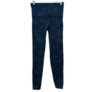 SPANX Look At Me Now L Camo Seamless Leggings High Waisted Activewear Shaping